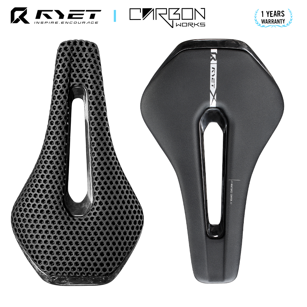 Mtb Saddle Lightweight - เบาะจักรยาน RYET 3D พิมพ์ลายคาร์บอนเต็มตัว ขนาด 135/145/155