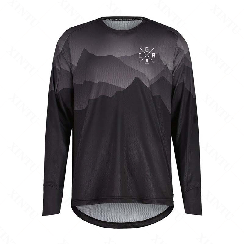 Mountain Biking Shirts - เสื้อเจอร์ซีย์มอเตอร์ไซค์สำหรับผู้ชาย Lrga MTB BMX เสื้อยืดจักรยานเสือภูเขา แขนยาว