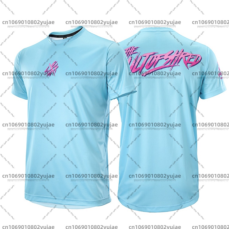 Mountain Biking Shirts - เสื้อเจอร์ซีย์สำหรับขี่มอเตอร์ไซค์วิบากแบบหลวมๆ สำหรับฤดูร้อน แขนสั้น ระบายอากาศได้ดี เหมาะสำหรับ BMX
