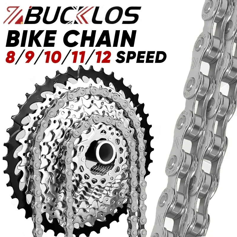 Mountain Biking Bc - Bucklos โซ่จักรยานภูเขาจักรยานเสือภูเขา, โซ่จักรยานเสือภูเขาทนทานความเร็ว8/9/10/11/12อเนกประสงค์น้ำหนักเบามาก116/126