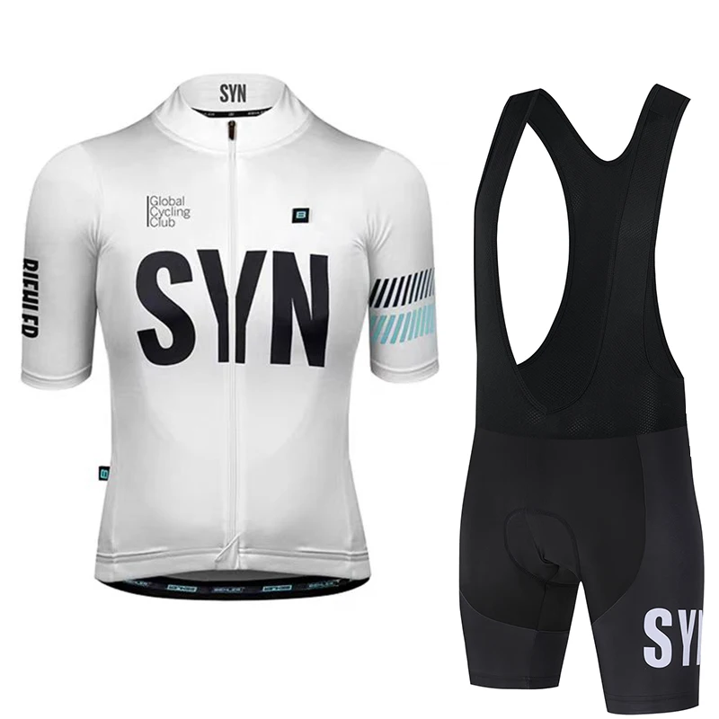 Mountain Biking Pants For Men - ชุดจักรยานผู้ชาย SYN สำหรับฤดูร้อน เสื้อปั่นจักรยานแบบสปอร์ต กางเกงปั่นจักรยานแบบมีสายรัดเอว ชุดปั่นจักรยาน