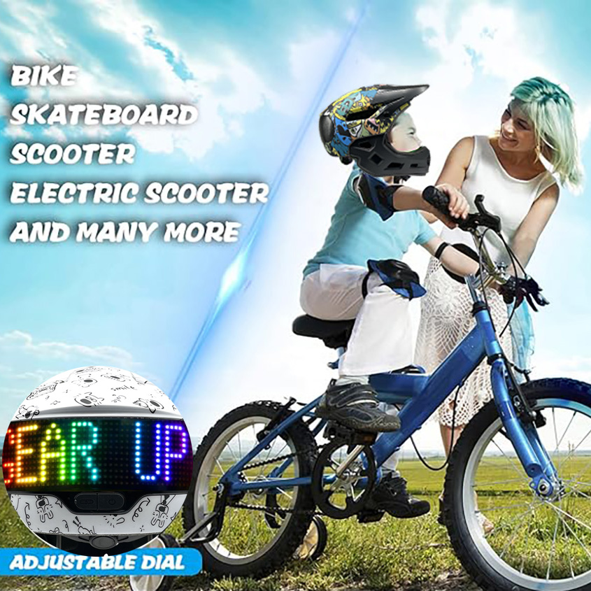 Mountain Biking App - หมวกกันน็อคจักรยานพร้อมไฟ LED แสดงผลความสว่างสูง หมวกกันน็อคจักรยานเสือภูเขาพร้อมไฟเลี้ยว ควบคุมด้วยแอปอัจฉริยะ