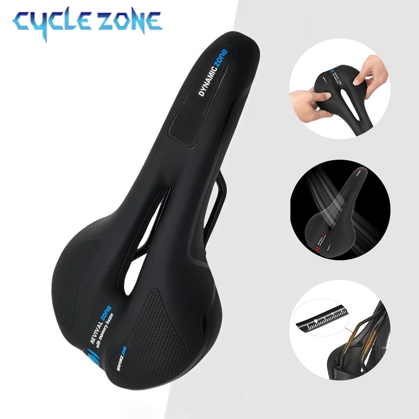 Mtb Saddle Lightweight - เบาะจักรยาน MTB เบาะจักรยานเสือภูเขาแบบมีรูระบายอากาศ น้ำหนักเบา ระบายอากาศได้ดี อุปกรณ์เสริมสำหรับจักรยาน