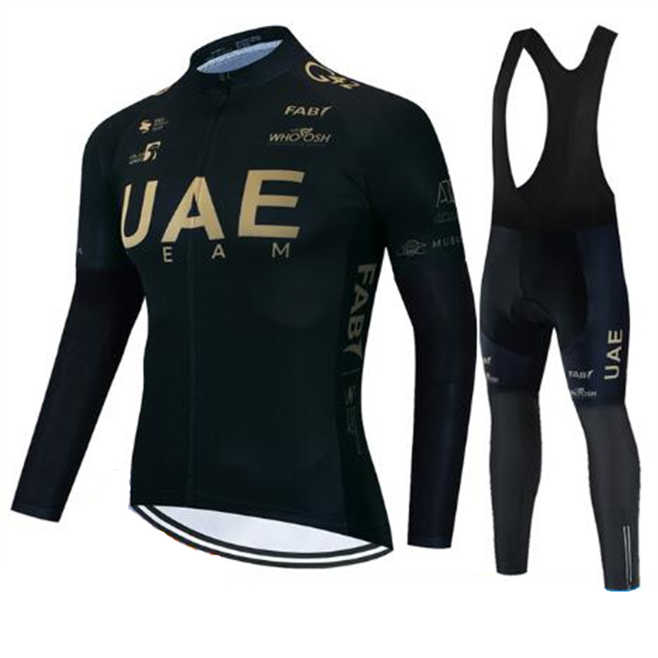 Mountain Biking Pants For Men - ชุดเสื้อเจอร์ซีย์ปั่นจักรยานทีม UAE สำหรับฤดูใบไม้ร่วง ชุดกีฬาจักรยานเสือภูเขา MTB Maillot