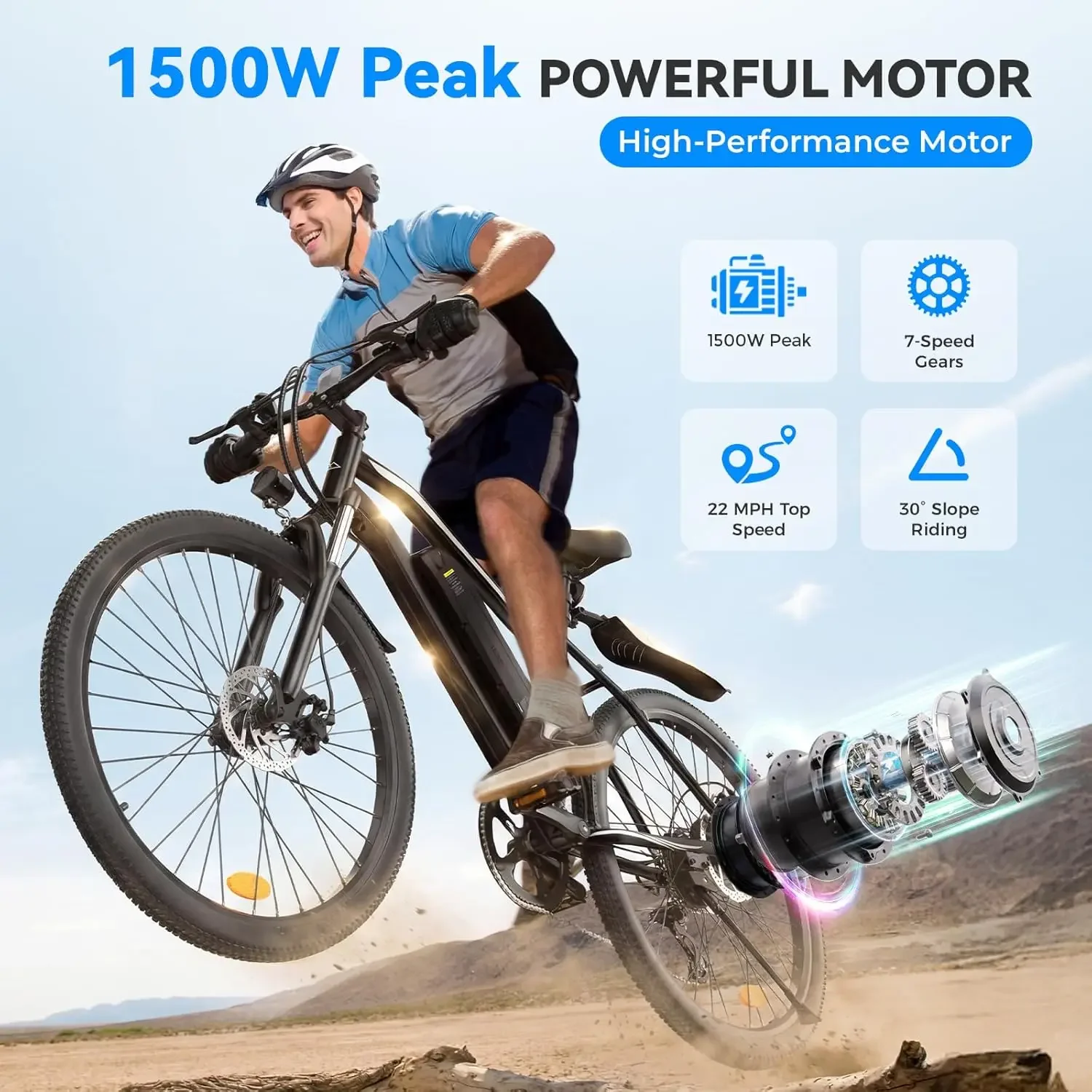 จักรยานไฟฟ้าขนาด 26 นิ้วสำหรับ - Mountain Biking App บทวิจารณ์และราคา