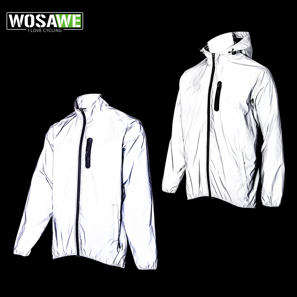 WOSAWE ผู้ชายสะท้อนแสงกลางแจ้ง - Mountain Biking Rain Jacket บทวิจารณ์และราคา