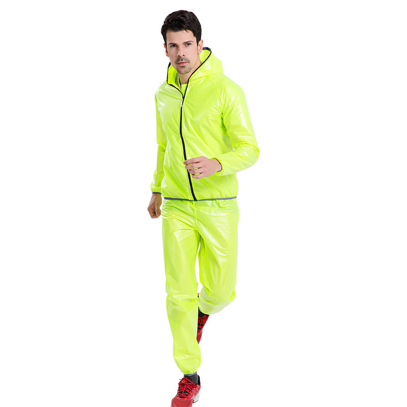 ใหม่กันน้ําบางขี่จักรยานเสื้อก - Mountain Biking Rain Jacket บทวิจารณ์และราคา