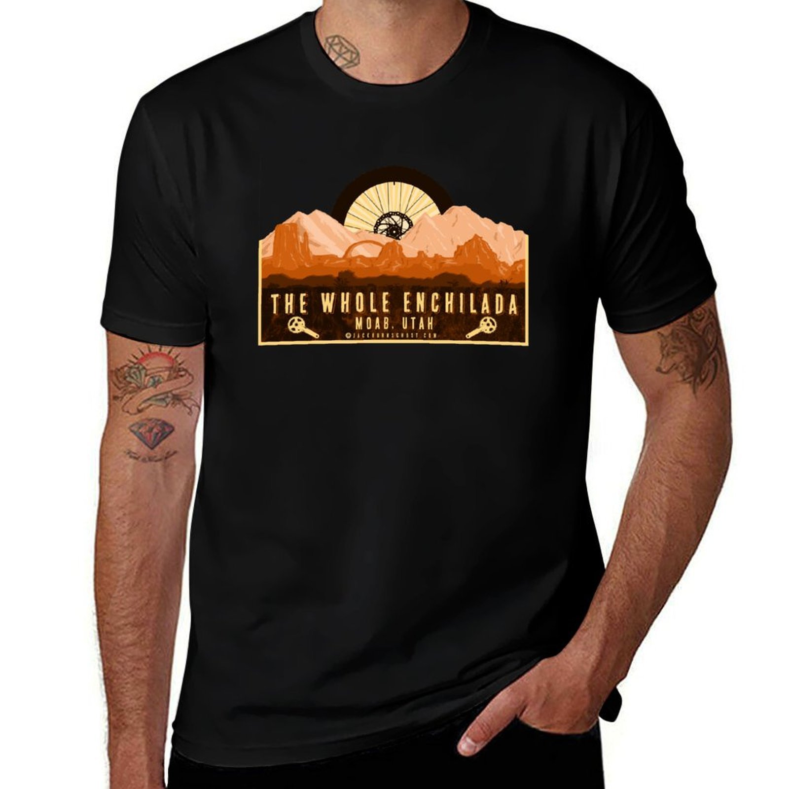 เสื้อยืดพิมพ์ลาย Whole Enchila - Mountain Biking Moab บทวิจารณ์และราคา