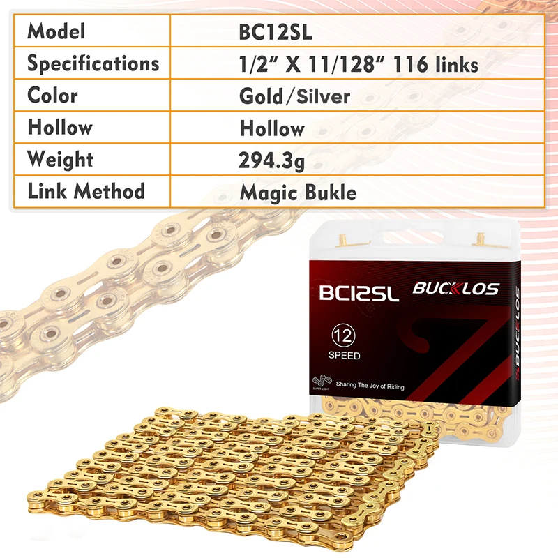 Bucklos โซ่จักรยาน12สปีดโซ่126 - Mountain Biking Bc บทวิจารณ์และราคา