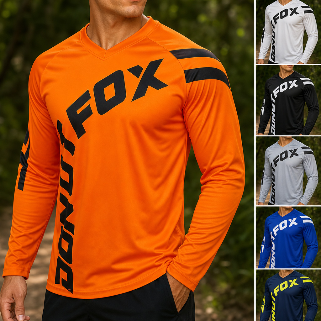 เสื้อปั่นจักรยานแขนยาวสำหรับผู - Mountain Biking Shirts บทวิจารณ์และราคา